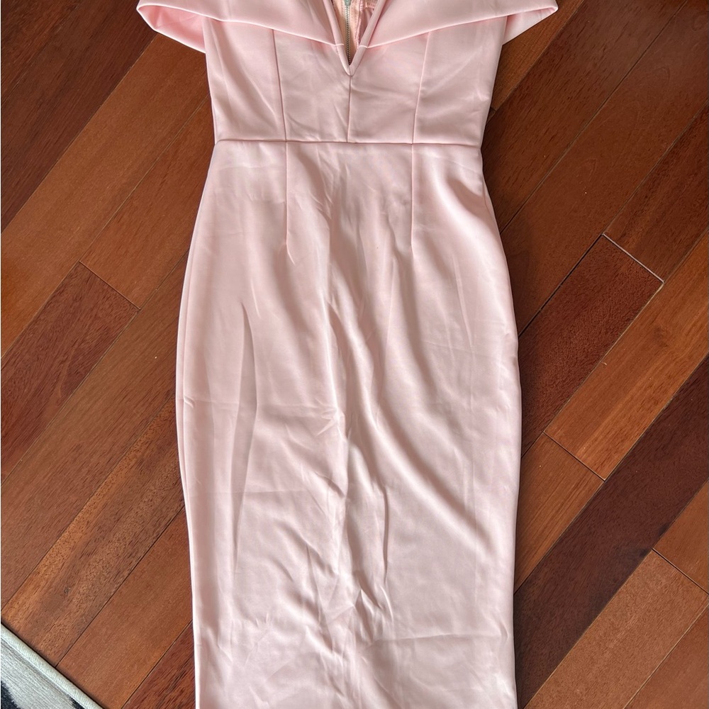 Elegant Pink Off-Shoulder Dress
